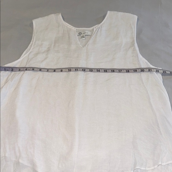 Cristina B Top White Sleeveless Women's Size XXL - Picture 8 of 11